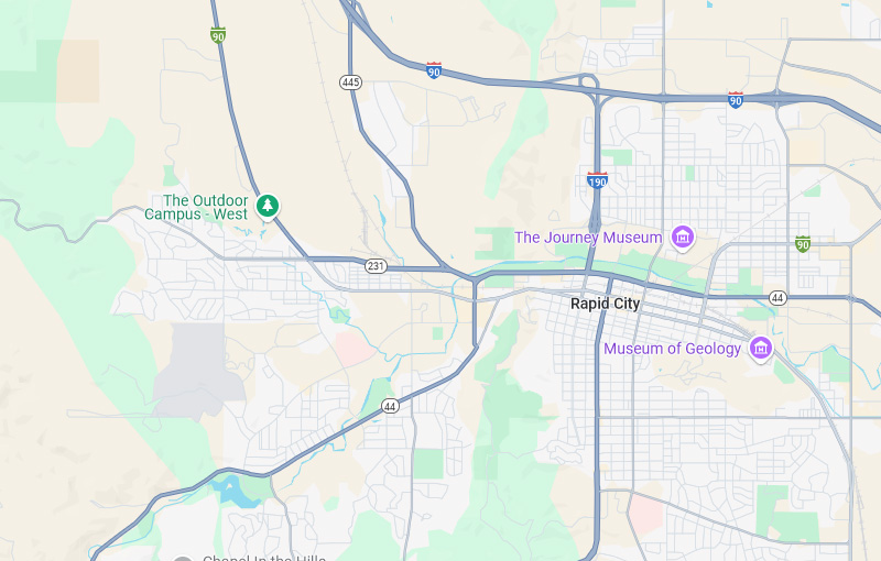 Map Evans Orthodontics in Rapid, City, SD.